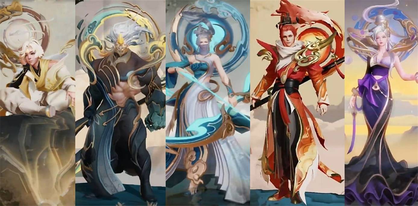 原创王者荣耀鼠年限定五岳开场动画曝光烫金千里江山图缓缓拉开山脉