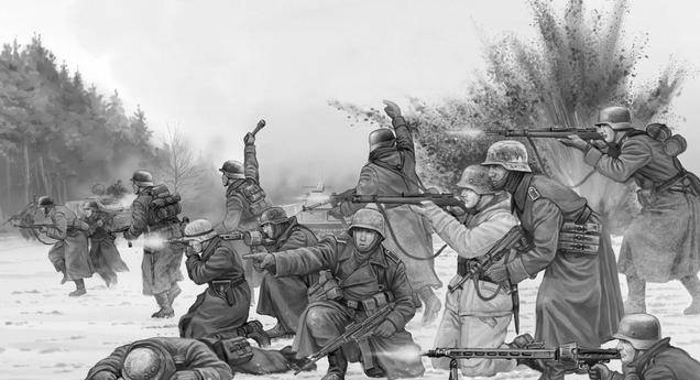 原创二战西线1944年末许特根森林战役德国第89步兵师的丛林血战