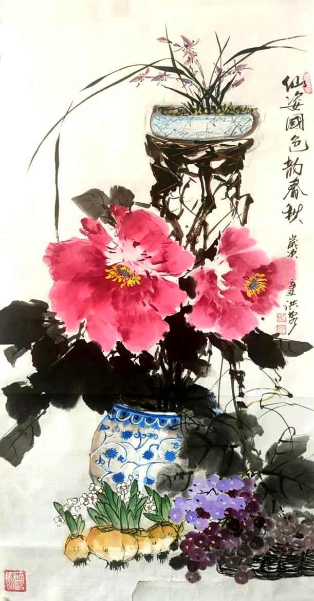 著名画家翟洪泉先生花鸟画艺术造诣之鉴赏