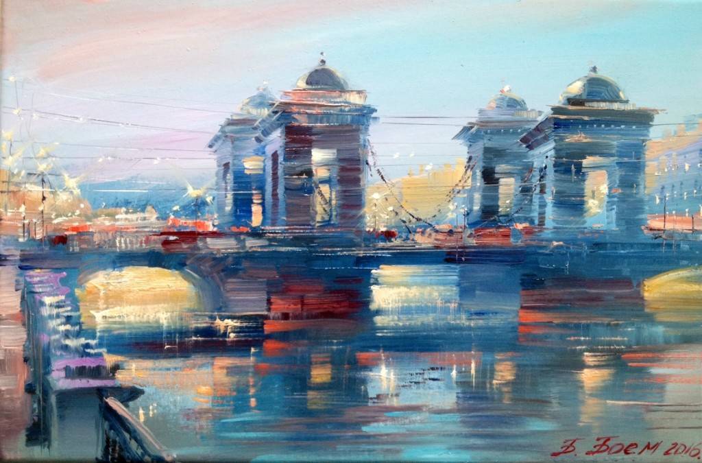 我爱我的列宁格勒圣彼得堡,城市油画|俄罗斯艺术家:巴格贝姆