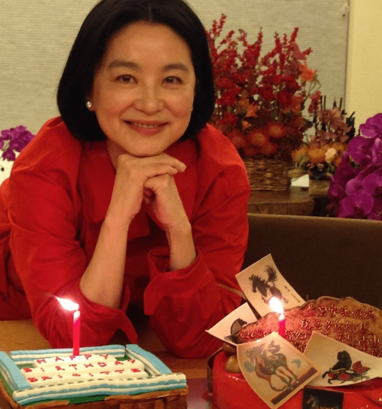 林青霞公开5岁孙女素描照，自曝祖孙经常打麻将，称孙女一学就会