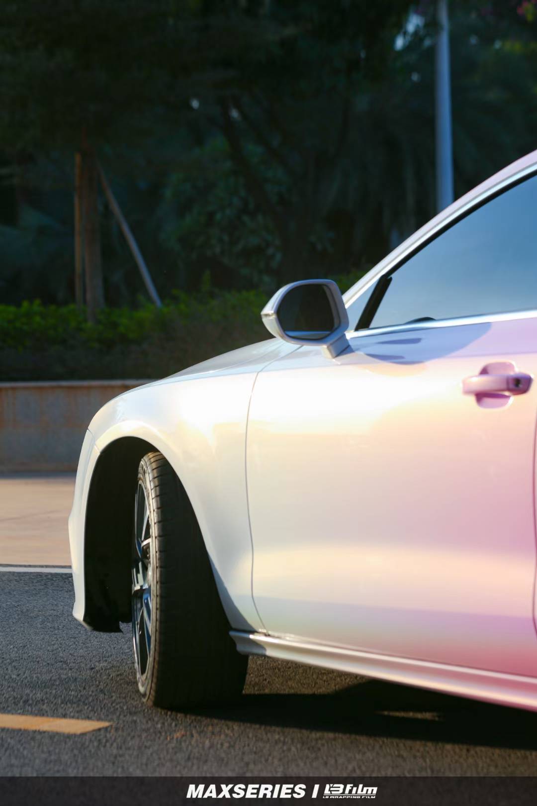 lbfilm改色膜:奥迪-a7独家镭射渐变喷绘膜_搜狐汽车_搜狐网