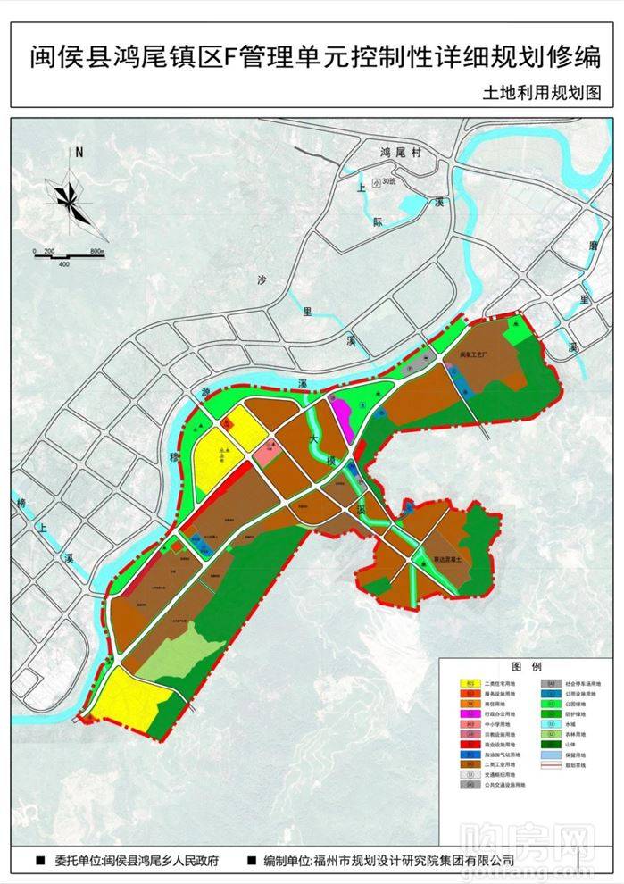 闽侯又一镇区控规出炉规划用地总面积为25826公顷