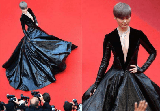 走红毯最尴尬的女明星李菲儿衣服坠落无人提醒宁静摔跤后大笑