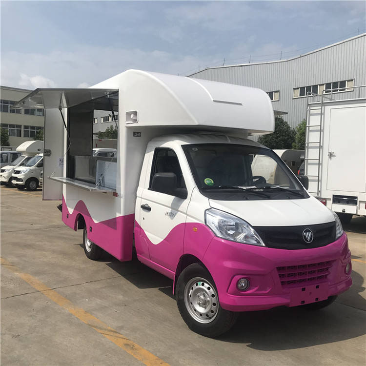 定製劇組流動茶水車六輪擺攤販賣車多功能網紅美食車