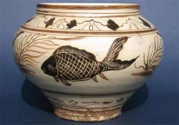【永】　06　【寺院古寺放出品特別委託】　中国　北宋時代 　磁州窯　河南天目　笹耳壷　　　優品美品唐物古玩