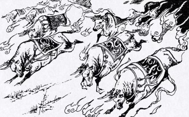 被围五年后的一座小城还能有千余头牛田单的火牛阵就是一个传说