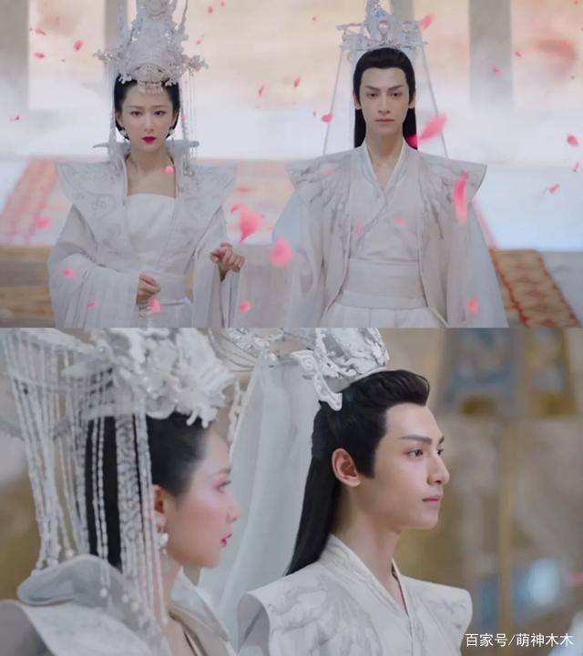 主婚服比美:杨幂虽美却廉价,杨紫全靠打光,老剧最大胆_造型_银容_头饰