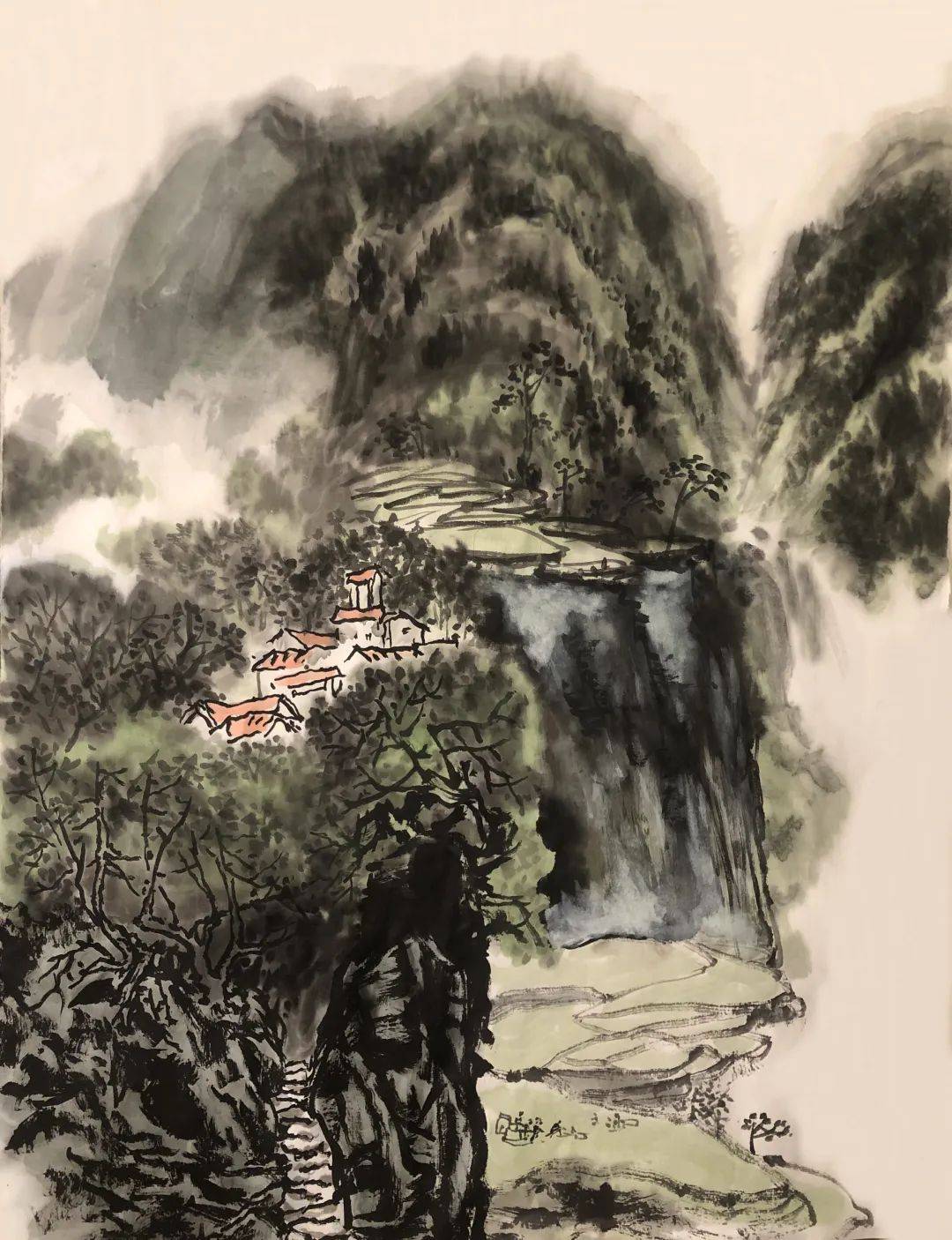 学画要能静下心来从基础练起张际才写意山水画线上交流群学员学画感想