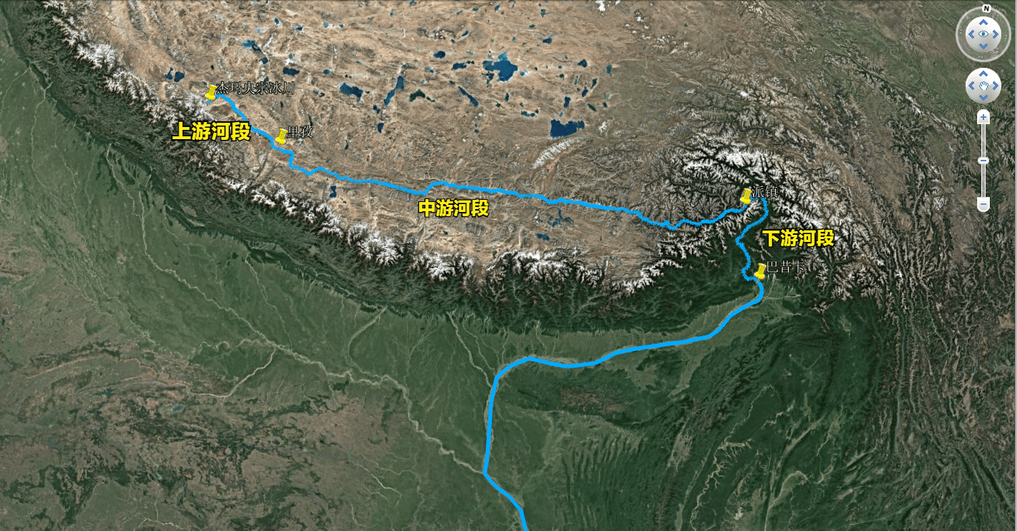 雅鲁藏布江水电规划图图片