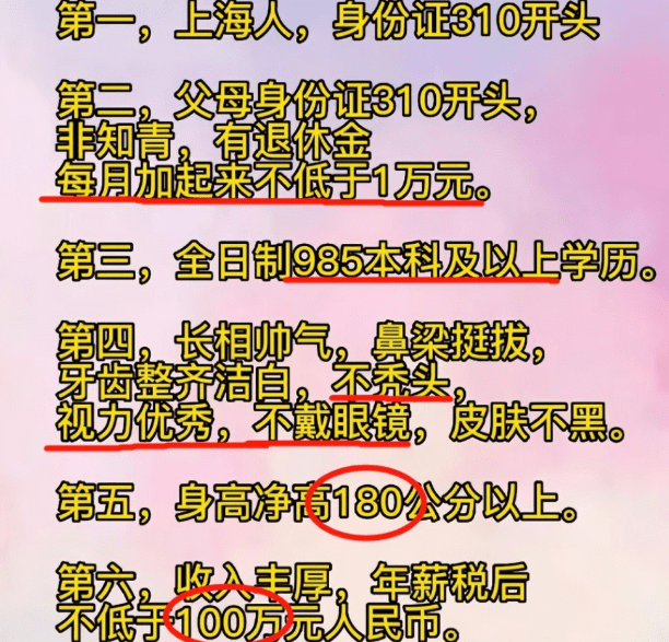 “不是征婚，是许愿”，上海女博士网上征婚，“择偶标准”引热议