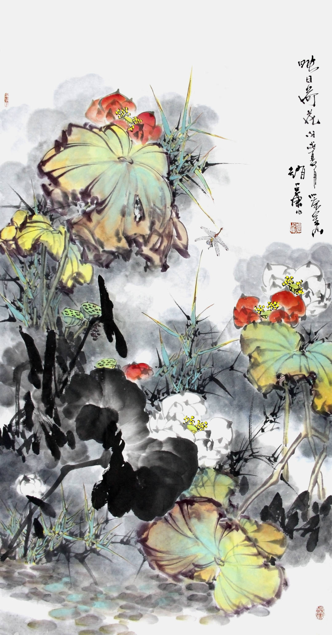 【国艺新风尚】赵占东:临池漫笔_cm_笔墨_荷花