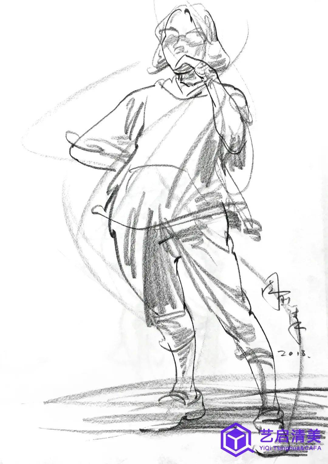 北京艺启清美画室速写名师周愈清