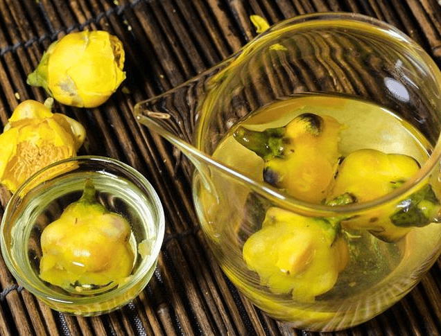 原创此花被誉为花中熊猫金黄花色浓郁芳香营养丰富可泡茶