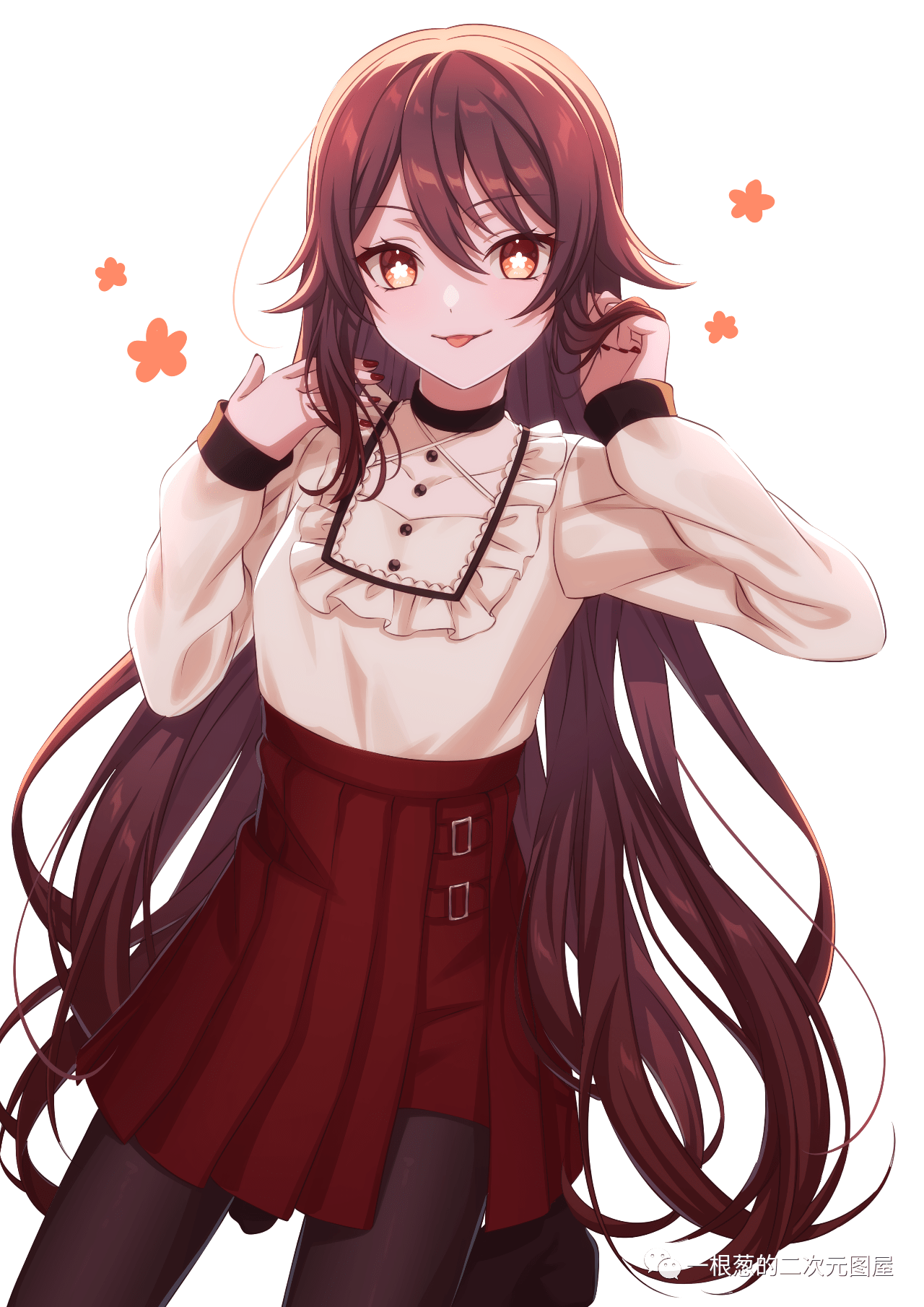 原神美图:胡桃小可爱_微信_公众_水印