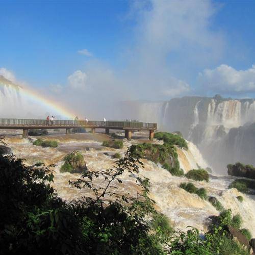瀑布风景微信头像,巴西伊瓜苏大瀑布自然风景图片