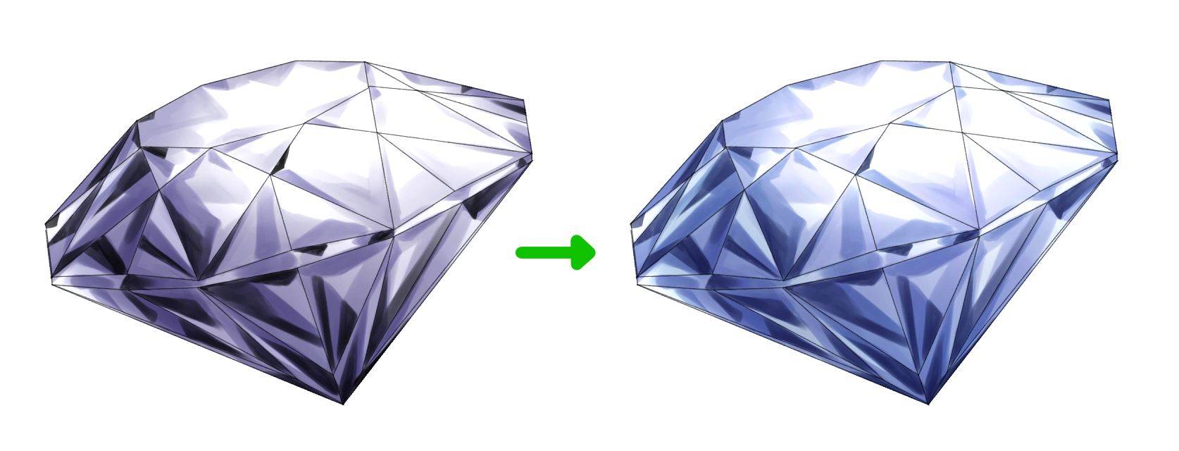 水晶钻石怎么画教你珠宝钻石的画法教程