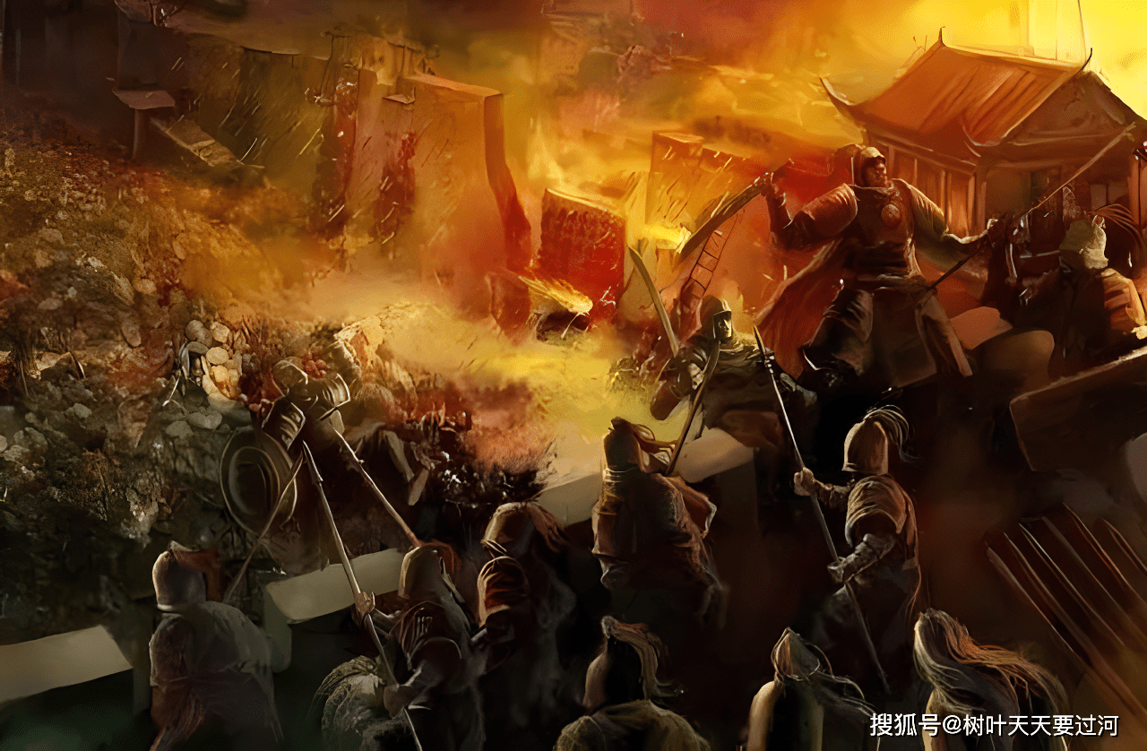 国王木华黎亲率大部队将金国高州城包围,命令手下将士向守军喊话劝降