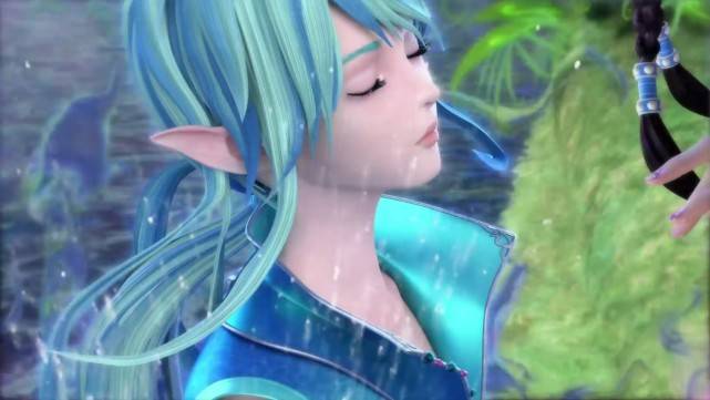 罗丽和王默在湖边闲聊,就是在等待水王子一起回人类世界.