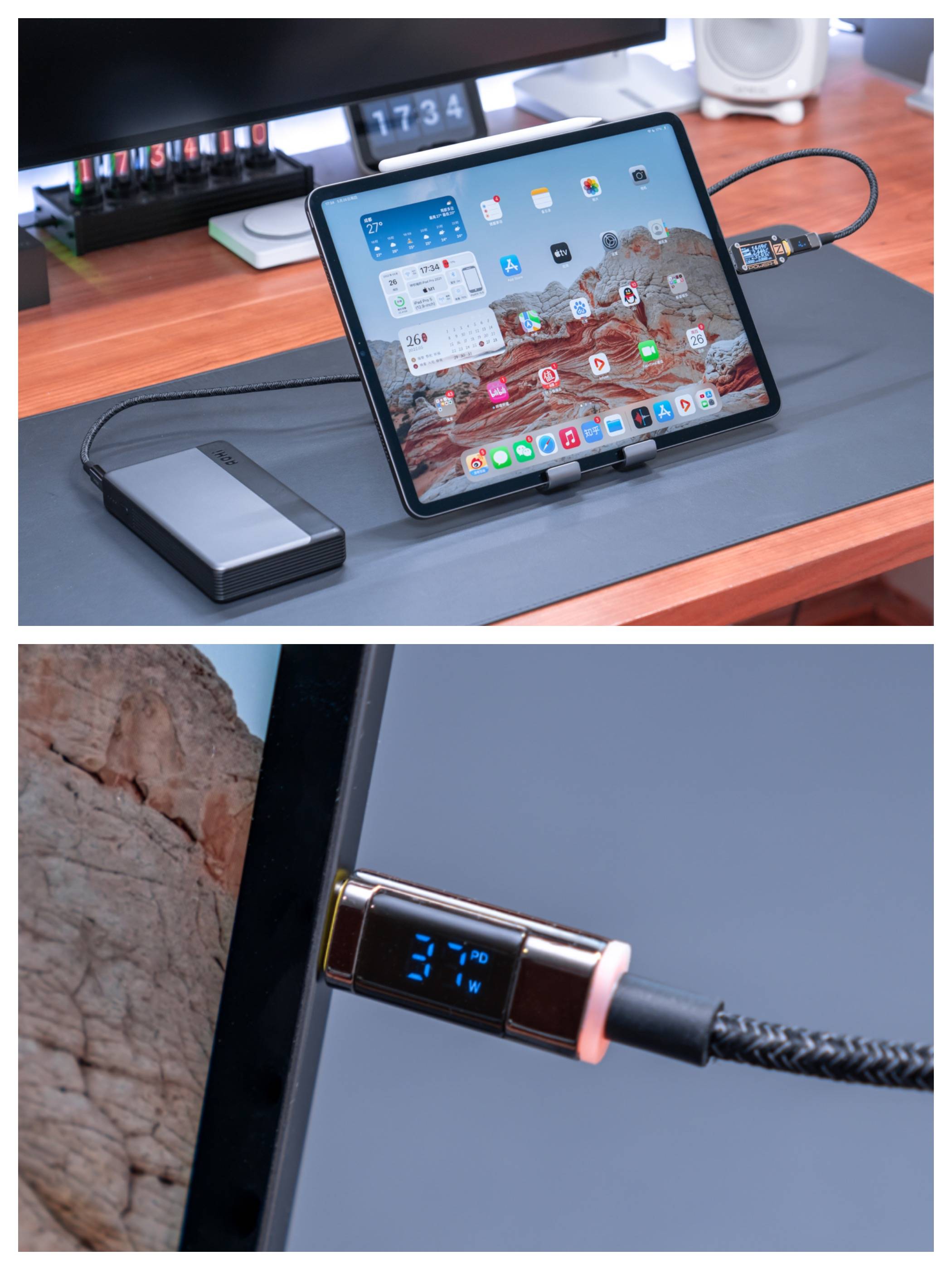 Aohi 数显快充线原来这么好玩?兼评 40W 双 C 口充电器