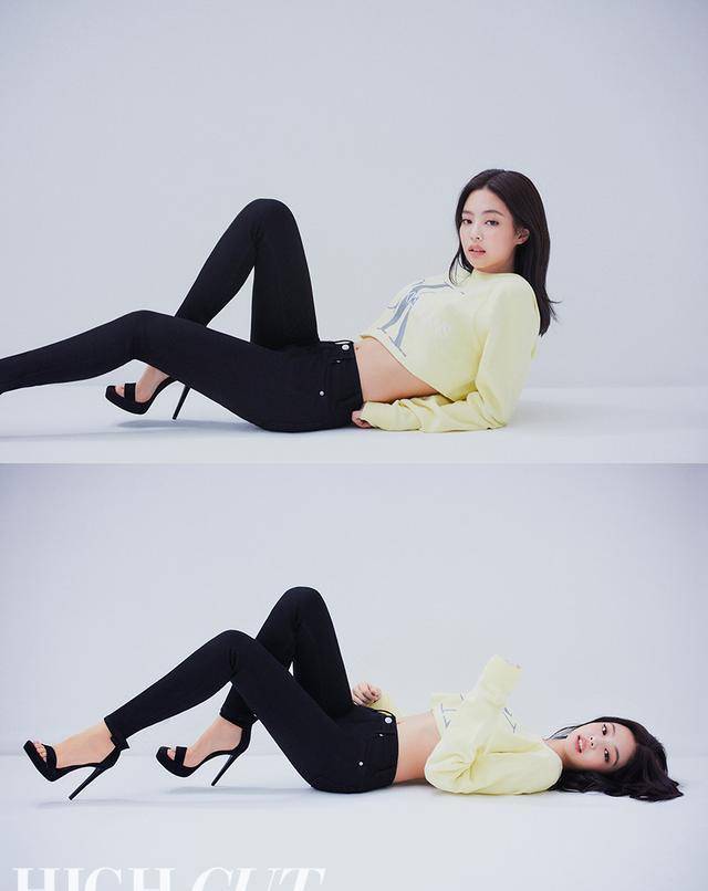 人间香奈儿jennie代言ckt恤牛仔裤太辣了身材比例绝了