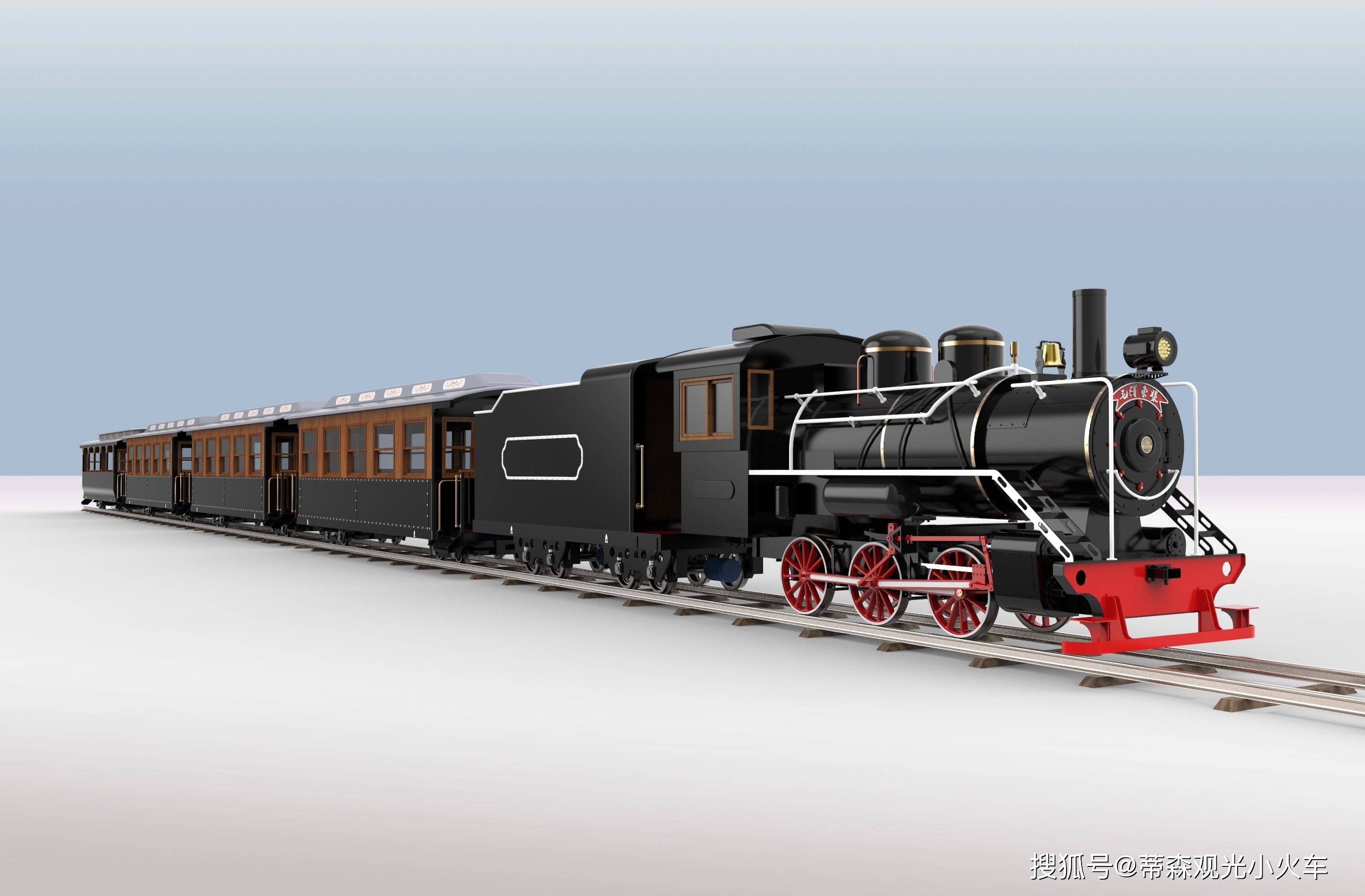 复古蒸汽小火车厂家蒂森逸驰在铁路博物馆亮相