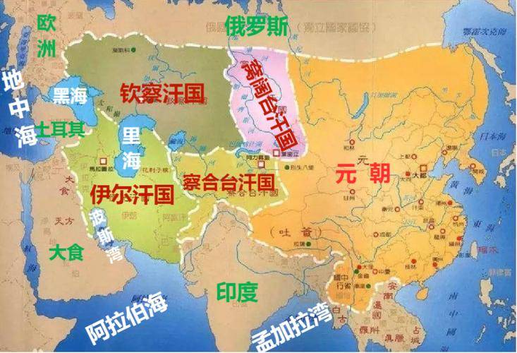 蒙古帝国领土图片