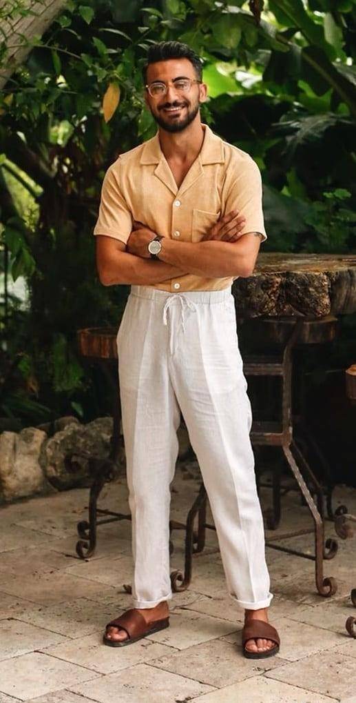 原创穿短袖衬衫都是油腻大叔乡村tony型男也穿但款式跟你不一样