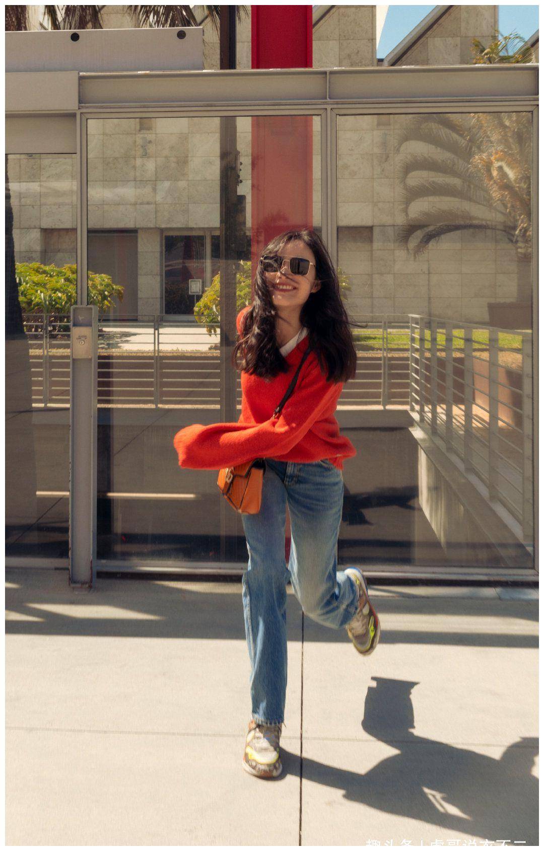 原创倪妮街拍又晒照华丽转型女神经不过这穿搭气质也太好了