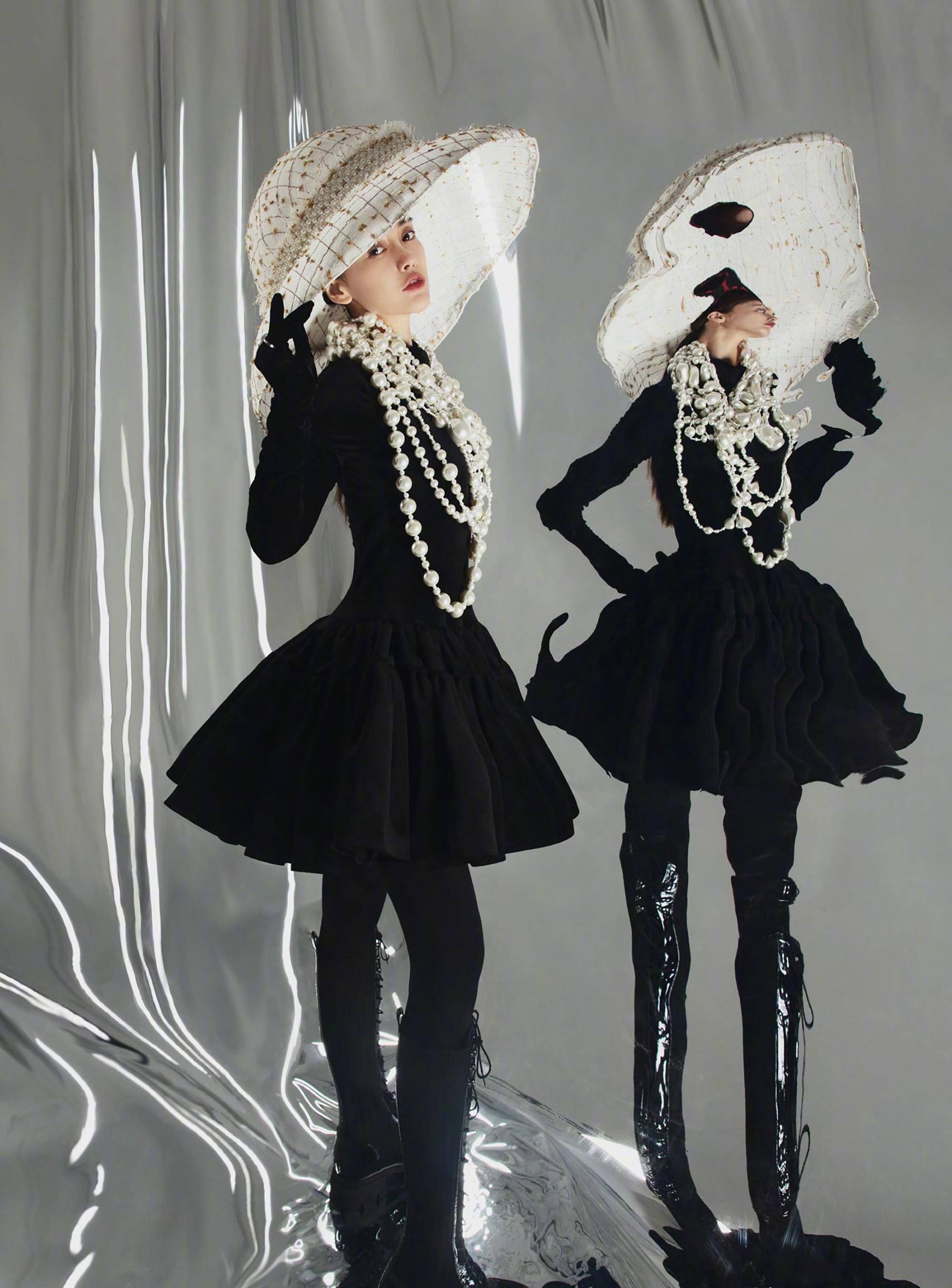 原创angelababy最新封面大片曝光大胆挑战碎玻璃风演绎颜值新高度