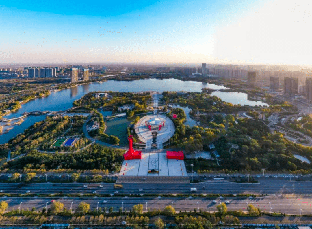 城市价值论 | 商丘城市的观景台在这里,河湖城园环幕全景_日月_新筑