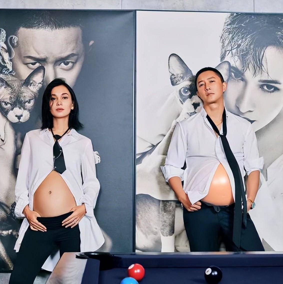 卢靖姗晒庆生照,坐在韩庚腿上太甜蜜,孕期也坚持吃素_罗伊·霍兰_生活