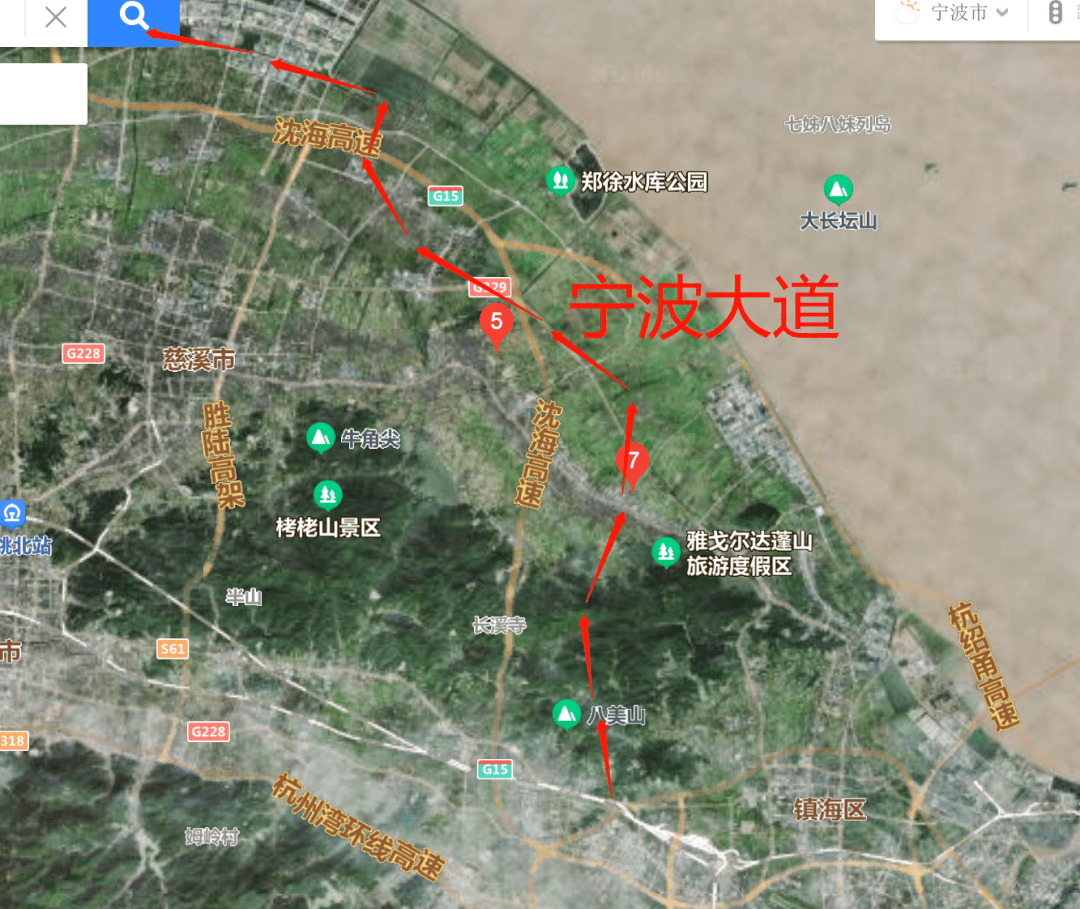 宁波大道的意义重大 穿翠屏山中央公园 拉近前湾新区,慈溪和主城区的
