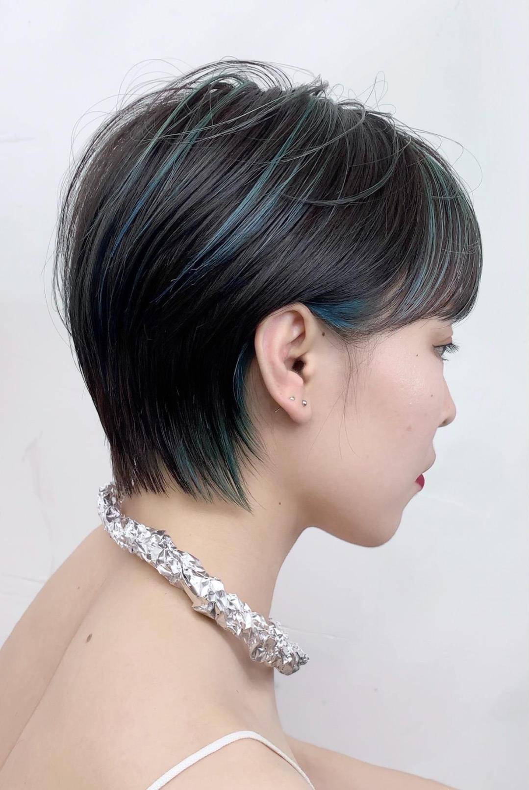 利落,瘦脸,减龄,美到心里甜丝丝_齐刘海_短发_头发