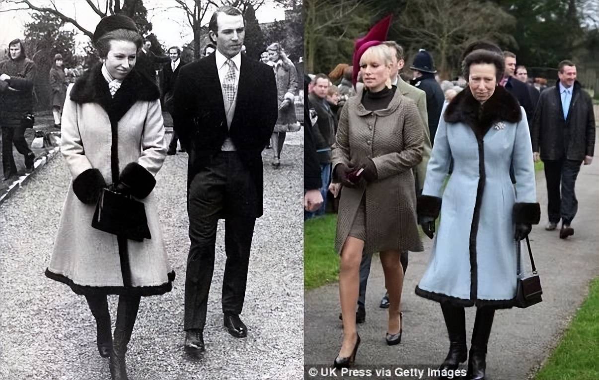 经典的颜色,用海富毛做领子和袖口的装饰滚边,32年前的款式,在现在看