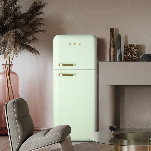 趁着618入手hck哈士奇双门复古冰箱绝对香
