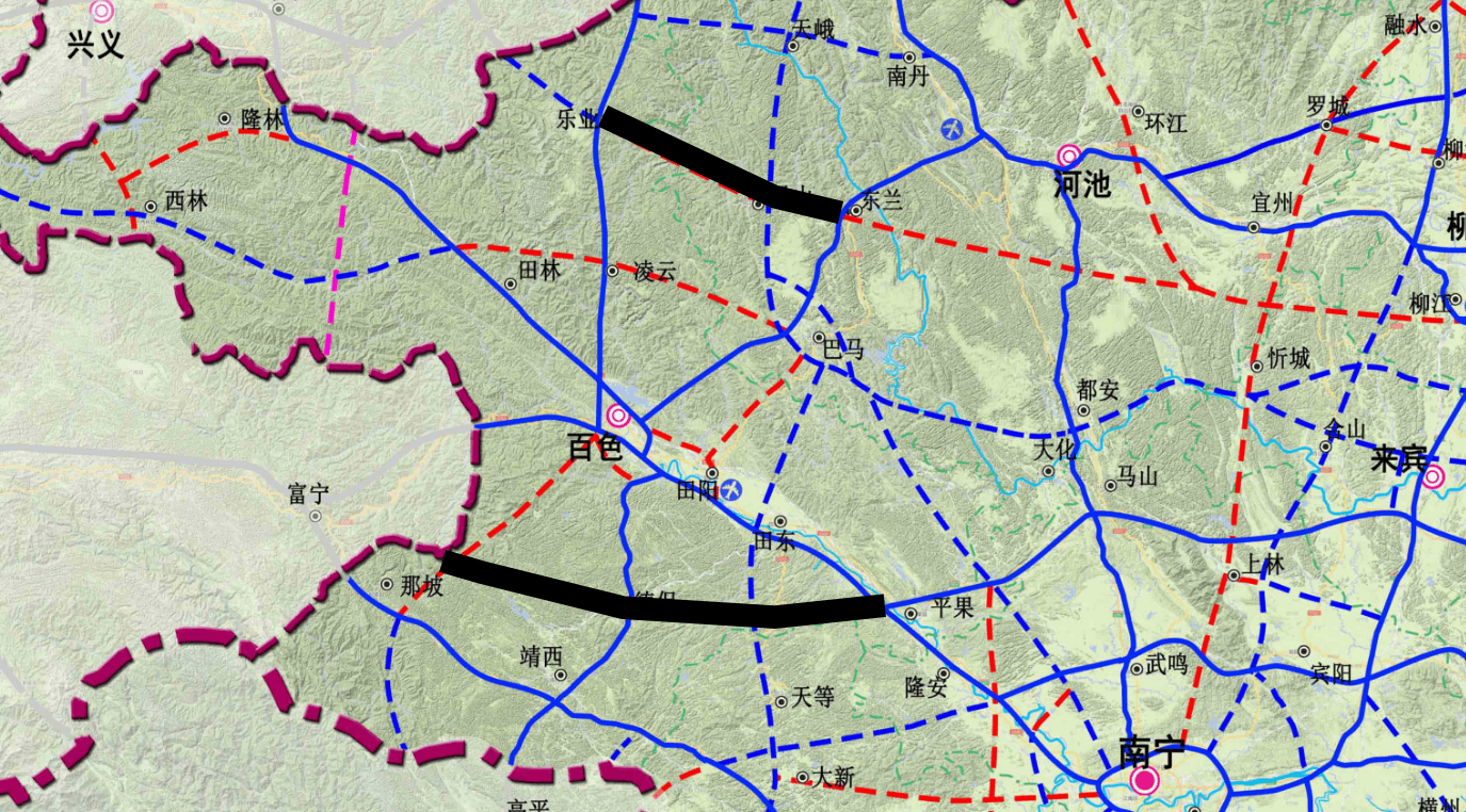 百色又准备开工建设两条高速:东兰至乐业,平果至那坡