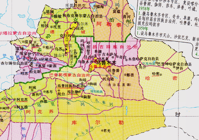 原創新疆的區劃變動首府烏魯木齊市為何管理了8個區縣