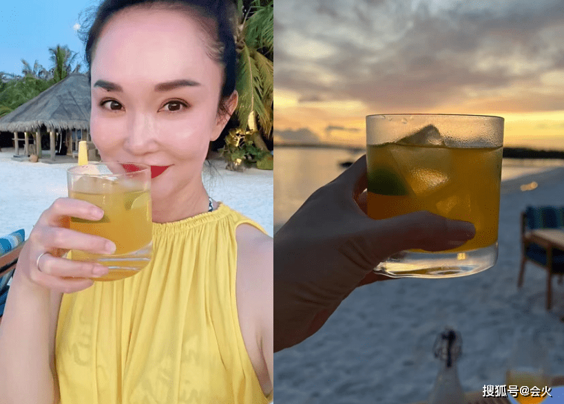范文芳穿透视裙比基尼抢镜,与老公亲吻满面油光