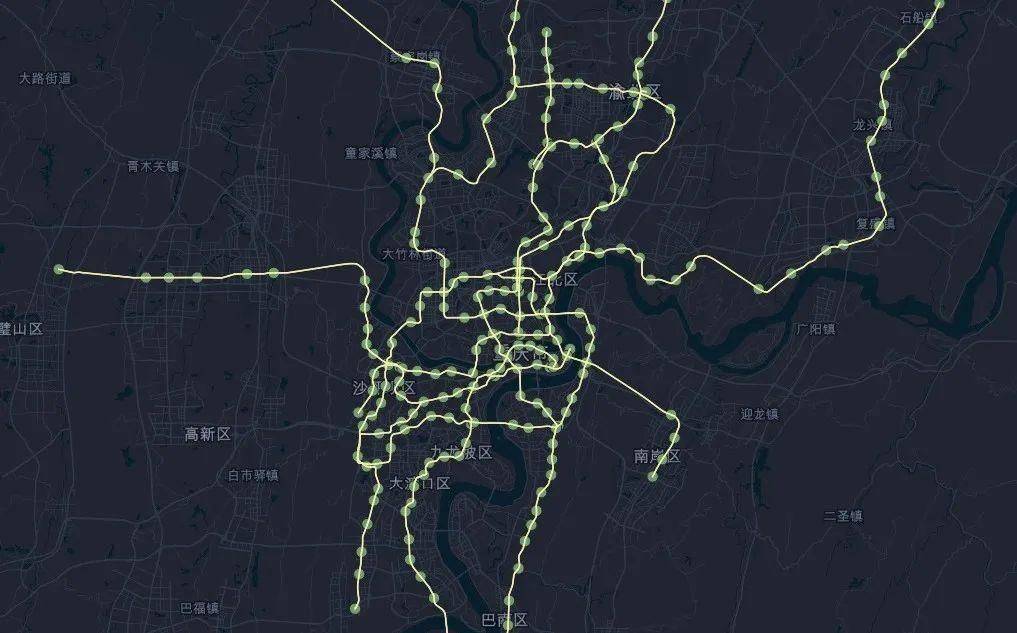 數據分享2022年全國主要城市地鐵站點和線路數據