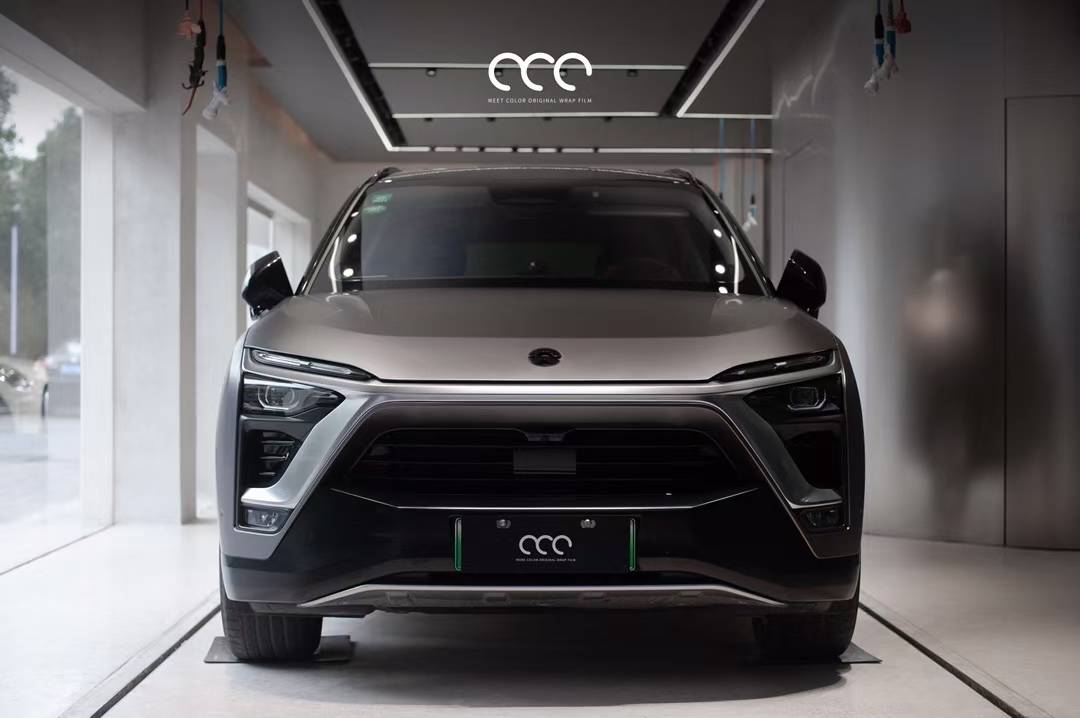 漫彩改色膜蔚来es8山灰高级的灰色系