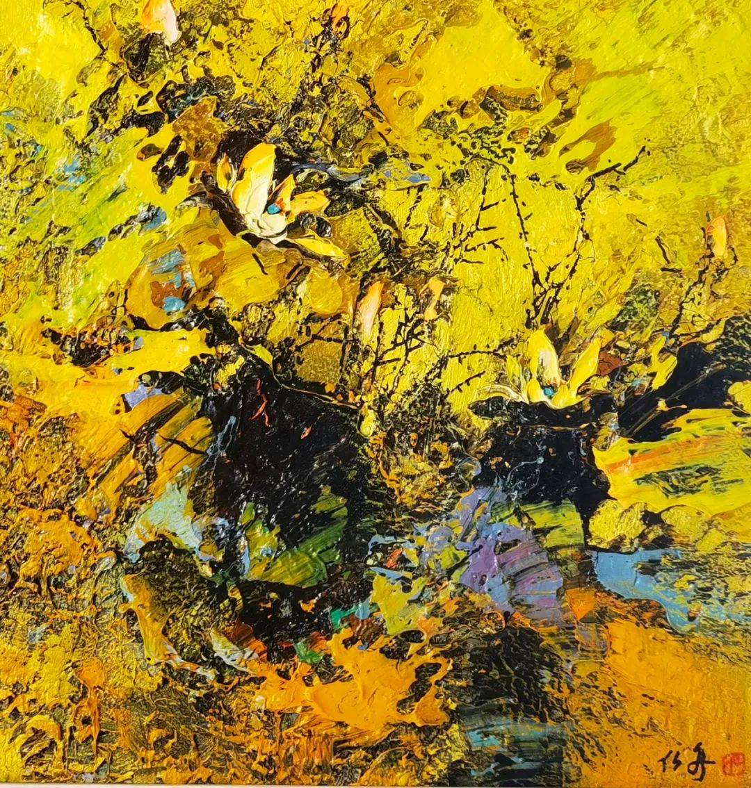 原创莲董仙舟油画作品