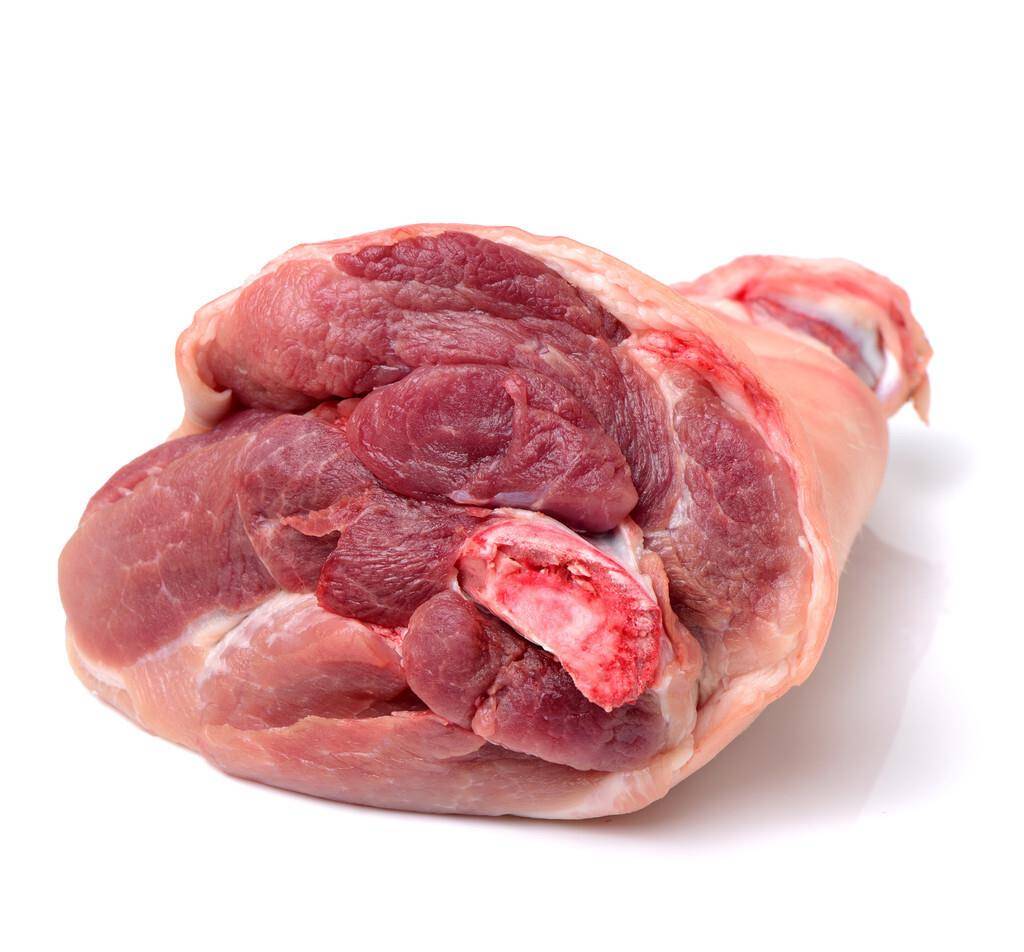 1,选用皮薄去骨,无毛眼的前腿肚子.