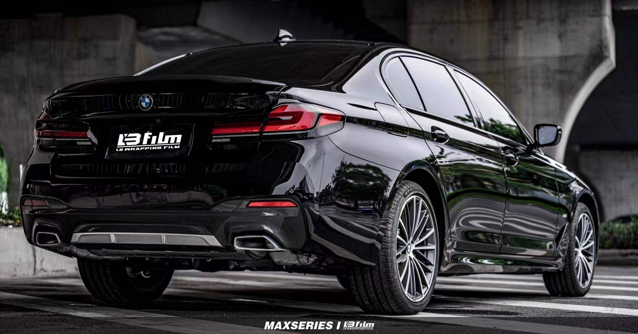 lbfilm改色膜-宝马5系pet修复钢琴黑,再也不怕划痕了