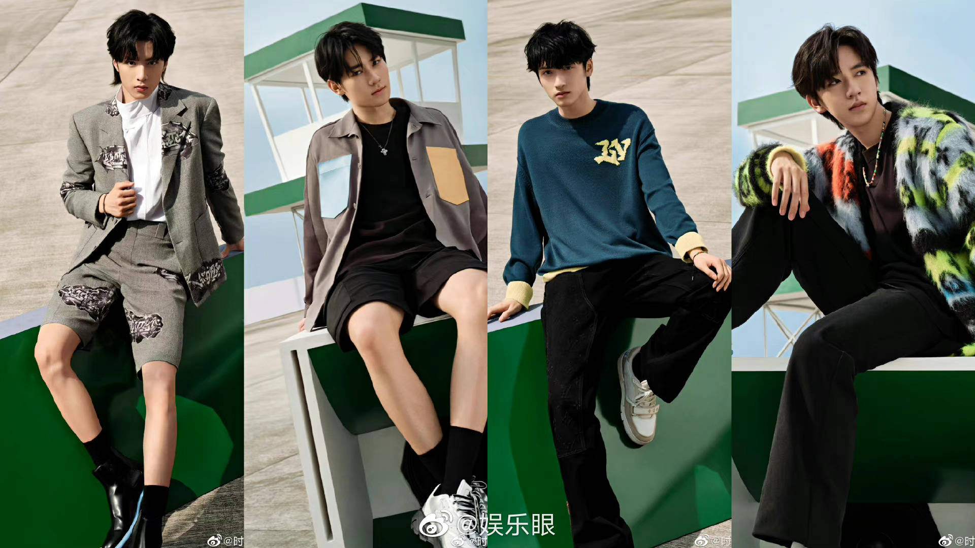 时代少年团lv看秀大片look!_严浩翔_嘉祺_刘耀文