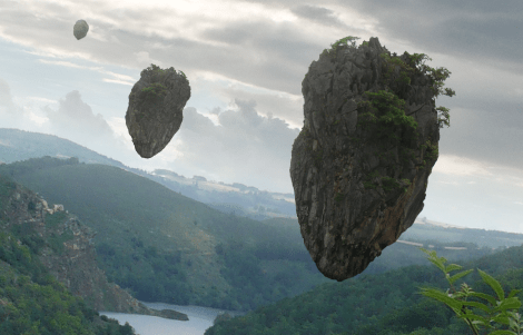 创建类似于詹姆斯卡梅隆的阿凡达的浮岛场景,vv云课堂教程_工具_图像_