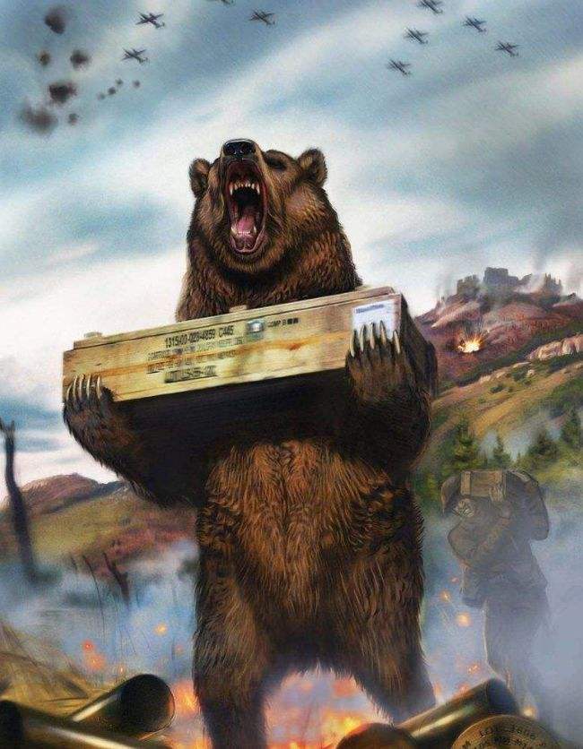苏联巨熊头像图片