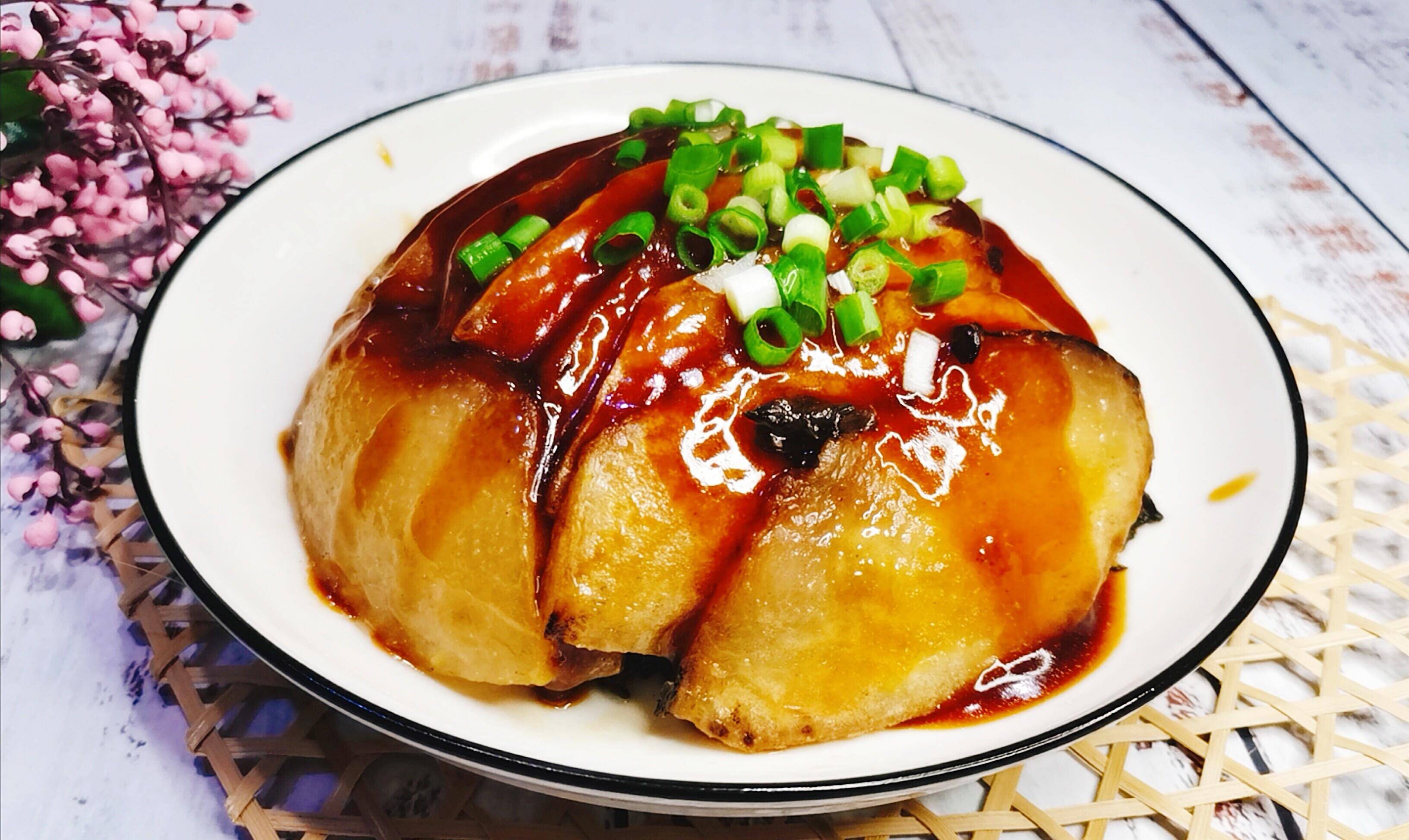 原创扣肉吃多不消化还好有这冬瓜做的素扣肉吃再多也无妨