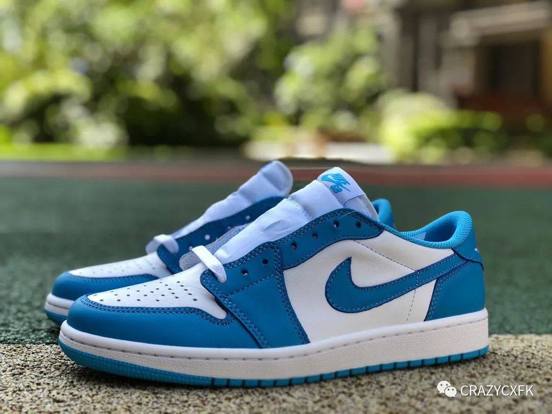 耐克Nike Dunk SB x Air Jordan 1 Low UNC 联名北卡蓝低帮运动鞋_