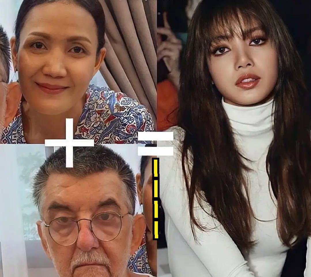 lisa和妈妈的相似点在深深的微笑纹路,lisa开心大笑的时候,苹果肌下面